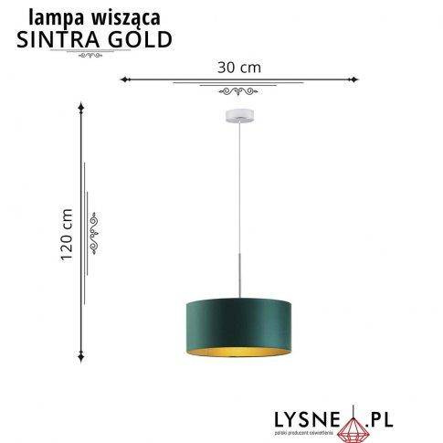 Nowoczesna lampa wisząca Cylinder fi - 30 cm GOLD