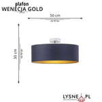 Lampa WENECJA fi - 50 cm GOLD
