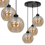 Nowoczesna lampa wisząca koło SOFIA AMBER MLP6584
