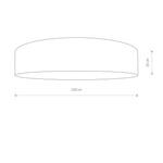 Plafon lampa sufitowa LAGUNA ecru śr. 100cm