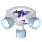 Lampa sufitowa do pokoju chłopca Smoki 3xE27