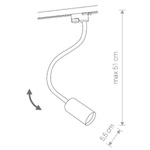 Lampa sufitowa PROFILE EYE FLEX BLACK