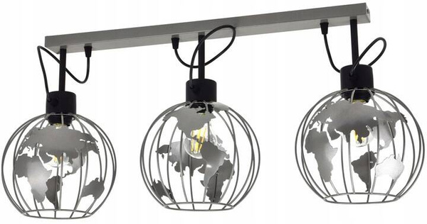 Lampa sufitowa do pokoju młodzieżowego w stylu loft Globus Listwa 3