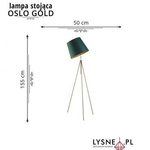Lampa podłogowa OSLO GOLD