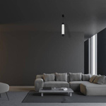 Nowoczesna lampa wisząca MARBLE WHITE/BLACK 1xGU10 ML6341