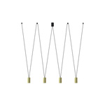 Lampa wisząca nad wyspę MORE EYE IV regulowana 4x GU10 10W | mosiądz