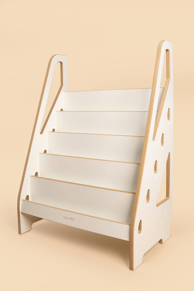 Biblioteczka do pokoju dziecięcego montessori MINI biała