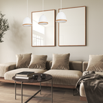 Lampa wisząca nowoczesna zwis STUDIO III biały szer. 65cm