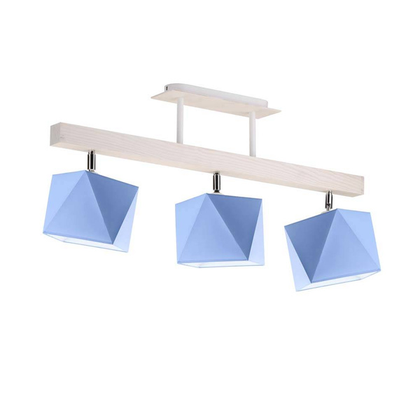 Lampa sufitowa dla chłopca niebieskie abażury Miramar