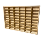 Półka na resoraki Hot Wheels drewniana organizer do pokoju dziecka 54 naturalna 