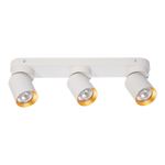 Lampa Sufitowa Andy 3xGU10 Biały + Złoty