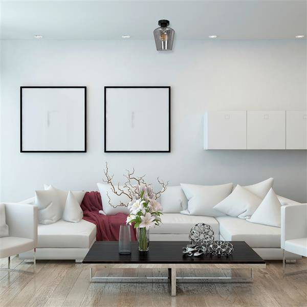 Nowoczesna lampa sufitowa plafon SANTIAGO SMOKED MLP6603