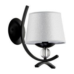 Nowoczesna lampa ścienna SMITH I czarny śr. 25cm