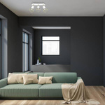 Lampa sufitowa DANTE, MLP7252, biały/złoty, 3x8W LED GU10