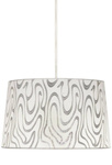 LAMPA SUFITOWA WISZĄCA CANDELLUX TIGER 31-94462   E27 BIAŁO-SREBRNY