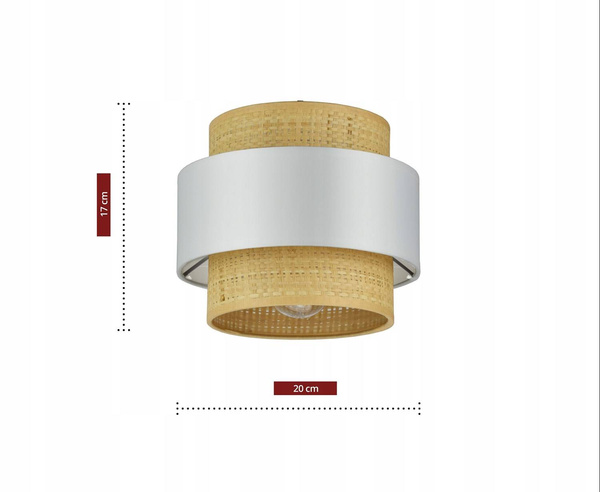 Lampa wisząca w stylu boho rattanowa czarna 