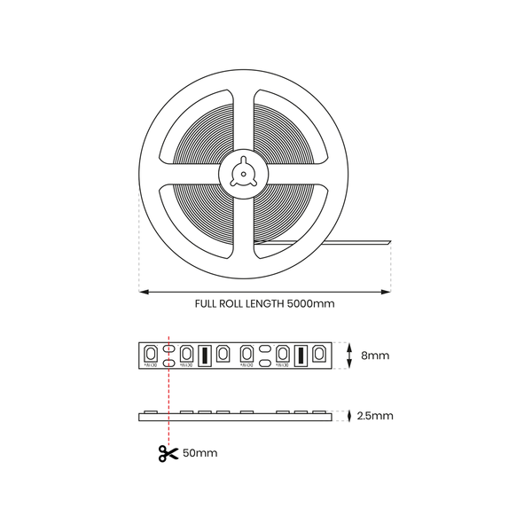 Taśma Pro 120 LED 48W 6000K IP65 (5 metrów) ML4756