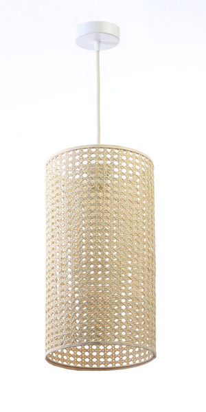 Lampa w stylu Boho Rotang z naturalnego ratanu- średnica 25 cm 