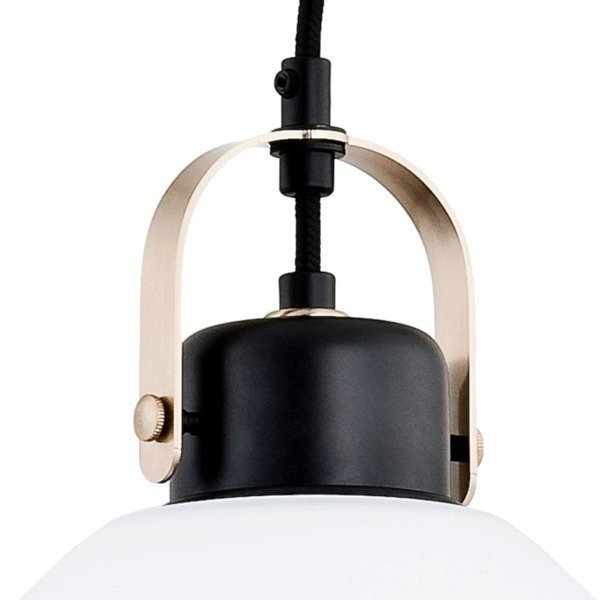 Lampa wisząca zwis SARBIN czarny/biały śr. 25cm
