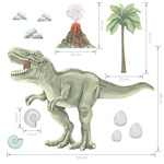 Naklejki na ścianę do pokoju dziecięcego Dinozaur T-Rex Duży 