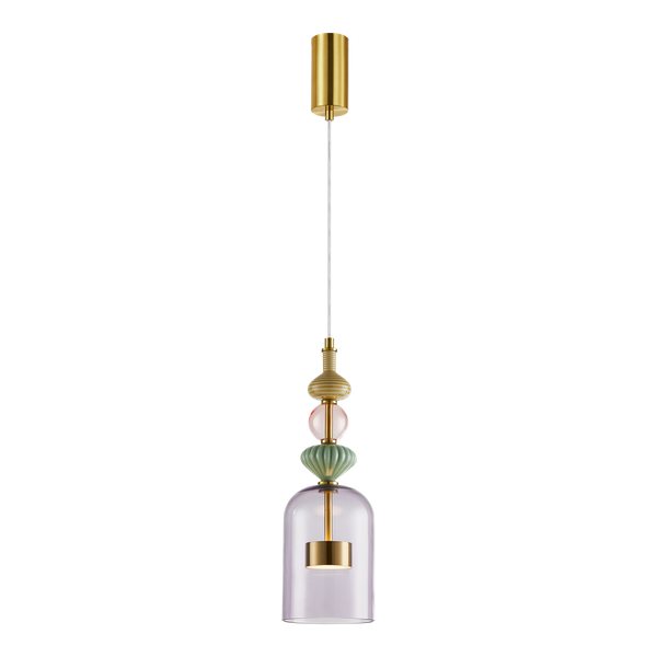 Lampa wisząca ARTE 12W LED śr. 13cm mosiądz