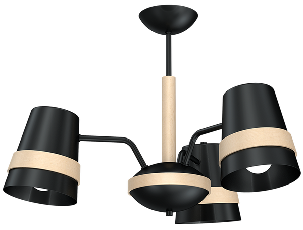 Żyrandol VENEZIA BLACK 3xE27 MLP5458