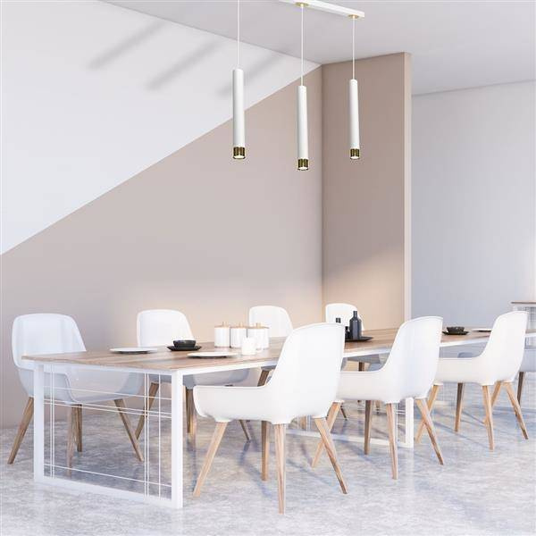 Nowoczesna lampa wisząca DANI WHITE/GOLD 3xGU10 MLP6236
