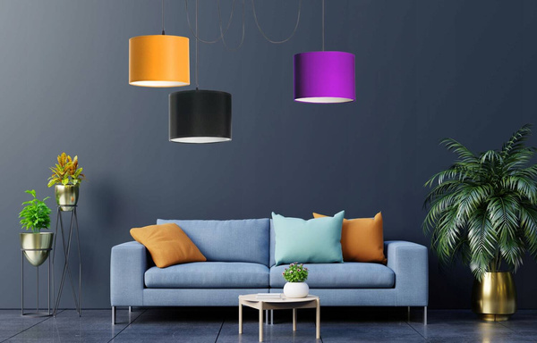 Lampa sufitowa do pokoju dziecka typu pająk Walec Spyder 3