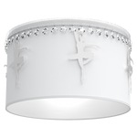 Lampa sufitowa dziecięca z abażurem BALETNICA biały śr. 37cm
