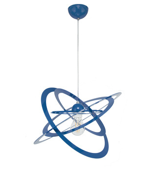 Lampa sufitowa do pokoju dziecka nowoczesna granatowa Sferis 1XE27 Led