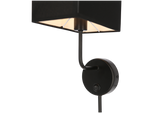 KETO KINKIET CZARNY 1X40W E14 ABAŻUR Z WŁĄCZNIKIEM