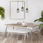 Lampa wisząca CHIC, MLP8384, czarny/złoty/dymiony, 3x60W E27