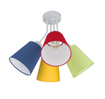 Lampa sufitowa do pokoju dziecka kolorowe abażury Bloom 4xE27 Led 