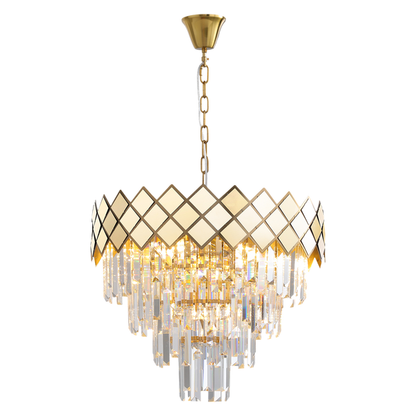Lampa wisząca CARISMA, złoty/transparentny, 9x40W E14, ML8892