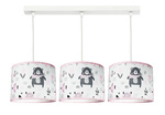 Lampa z motywem misia dla dziewczynki Teddy Pink 3 Koło