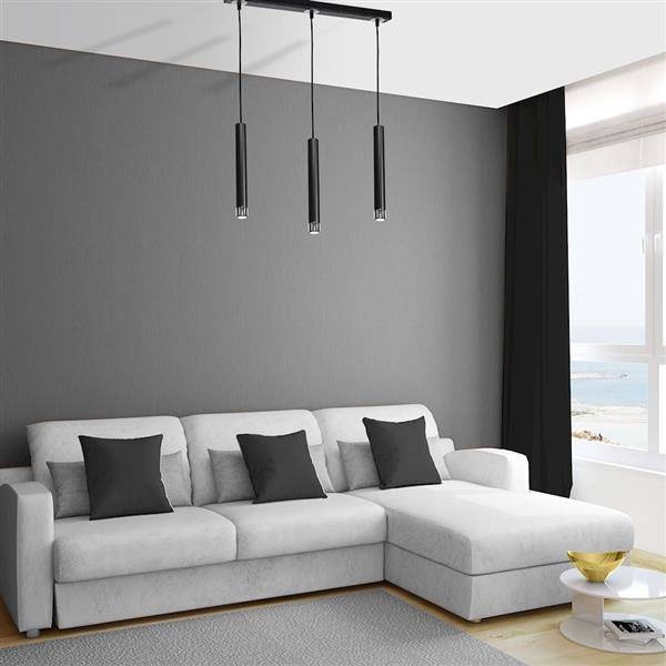 Nowoczesna lampa wisząca DANI BLACK/CHROME 3xGU10 MLP6232