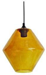 Lampa wisząca pomarańczowa szklany klosz romb 60W E27 Bremen Candellux 31-36223-Z