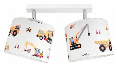 Lampa sufitowa dla chłopca Koparki Listwa 2
