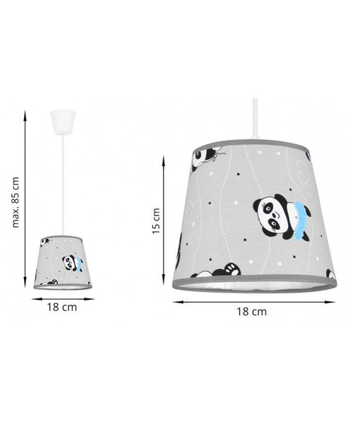 Lampa Wisząca Pojedyncza Dziecięce Wzory Abażurów