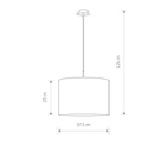 Lampa wisząca ALICE White śr. 37cm