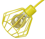Lampa sufitowa do pokoju chłopca i dziewczynki  niebieska Edison Loft 2xE27 Led 
