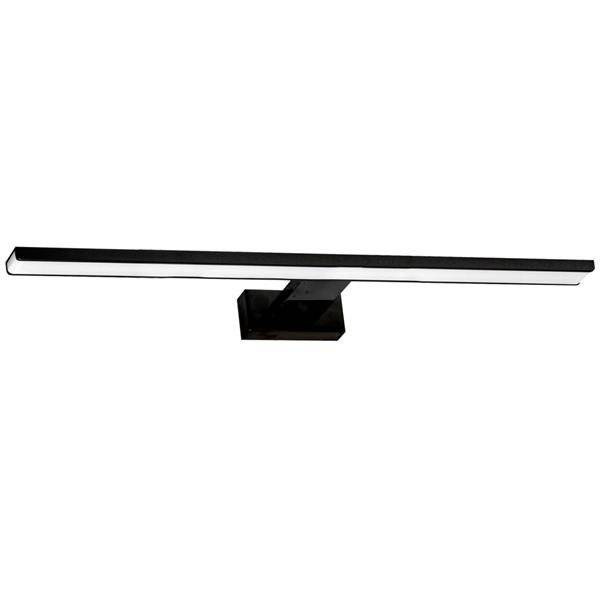 Kinkiet nad lustro czarny SHINE 60cm Led