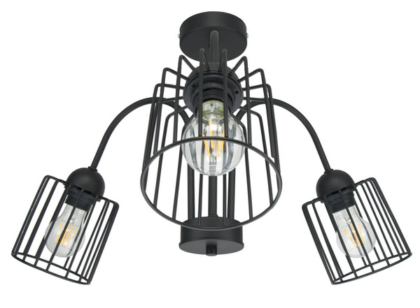SUFITOWA LAMPA ARCANA 3 CZARNA TUBA