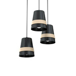 Nowoczesna lampa wisząca koło VENEZIA BLACK 3xE27 MLP5454
