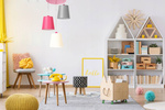 Lampa wisząca do pokoju dziecięcego kolorowa Stożek 3