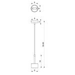 Lampa wisząca ARENA BLACK/SILVER 1xGX53