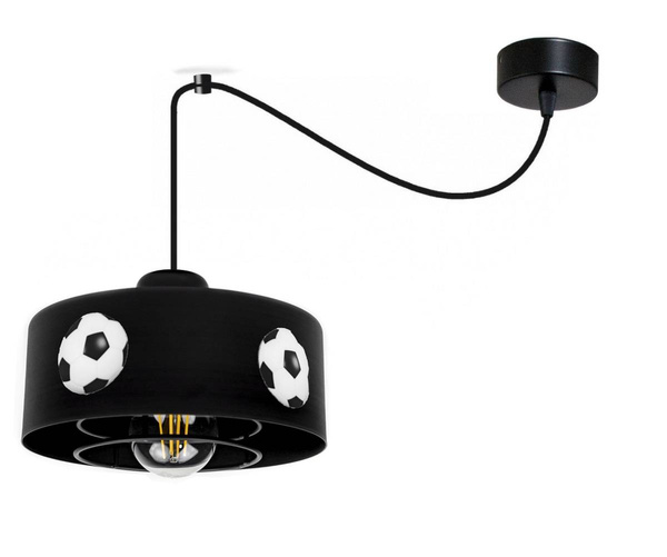 Lampa sufitowa do pokoju piłkarskiego pająk regulowana 2-punktowa Mundial 2xE27 Led