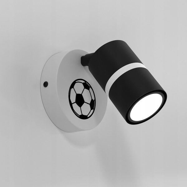 Lampa ścienna do pokoju dziecka z motywem piłki nożnej Mundial GU10