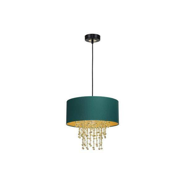 Nowoczesna lampa wisząca ALMERIA GREEN/GOLD 1xE27 MLP6451