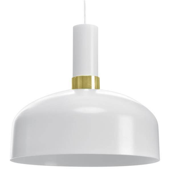 Nowoczesna lampa wisząca MALMO WHITE/GOLD 1xE27 MLP6197